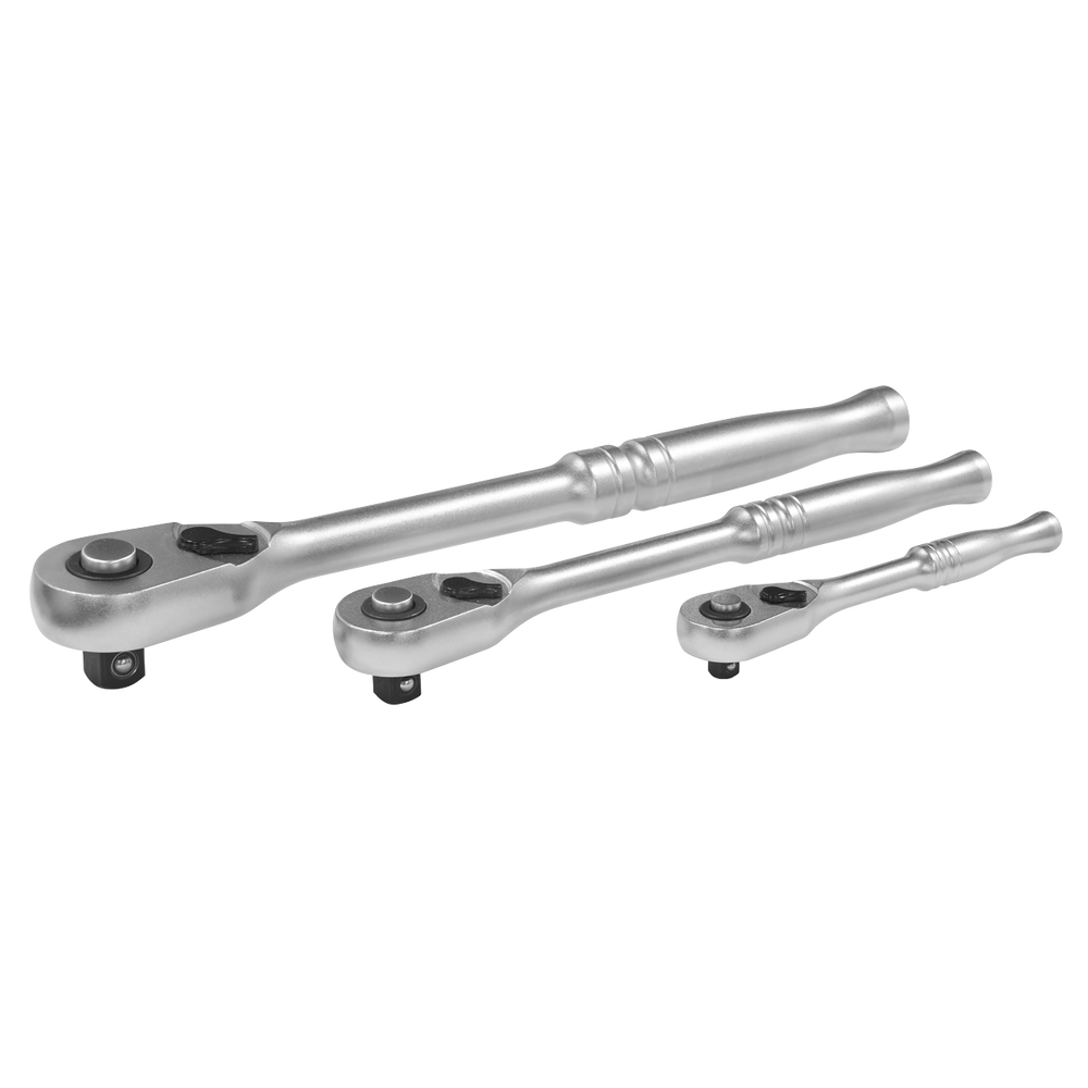 Sealey AK7933 Premier Platinum Pear Head Ratchet Wrench Set with Flip Reverse 3pc - additional view 6
