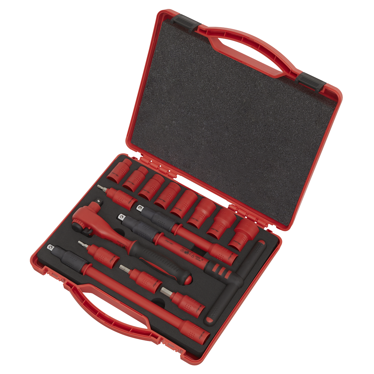 Sealey AK7940 Premier Insulated Socket Set 3/8"Sq Drive 16pc - VDE Approved - additional view 3