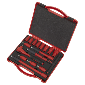 Sealey AK7940 Premier Insulated Socket Set 3/8"Sq Drive 16pc - VDE Approved - additional view 3
