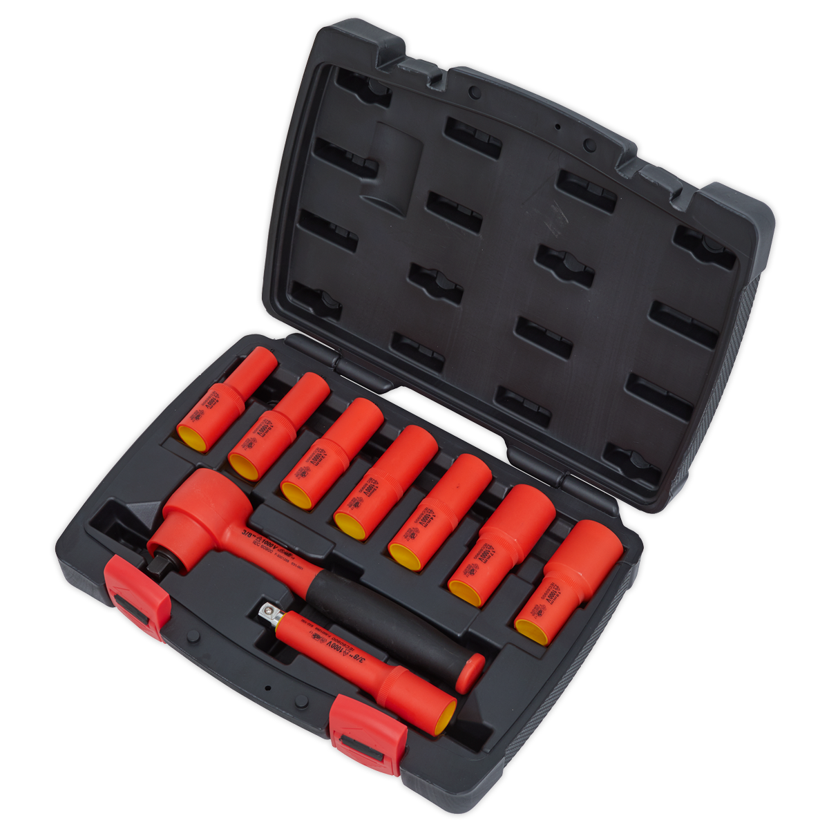 Sealey AK7942 Premier Insulated Socket Set 3/8"Sq Drive 9pc - VDE Approved - additional view 5