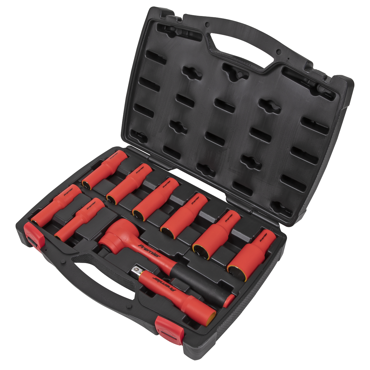 Sealey AK7943 Premier Insulated Socket Set 1/2"Sq Drive 10pc - VDE Approved