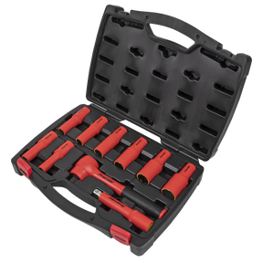 Sealey AK7943 Premier Insulated Socket Set 1/2"Sq Drive 10pc - VDE Approved
