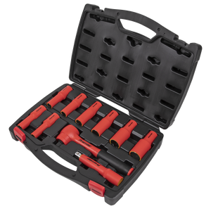 Sealey AK7943 Premier Insulated Socket Set 1/2"Sq Drive 10pc - VDE Approved