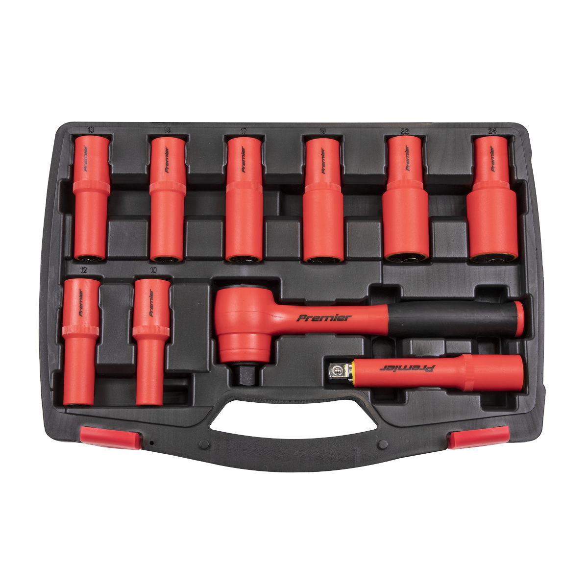 Sealey AK7943 Premier Insulated Socket Set 1/2"Sq Drive 10pc - VDE Approved - additional view 3