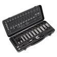 Sealey AK7971 Premier Black Socket Set 3/8"Sq Drive 34pc