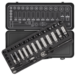 Sealey AK7971 Premier Black Socket Set 3/8"Sq Drive 34pc - additional view 5