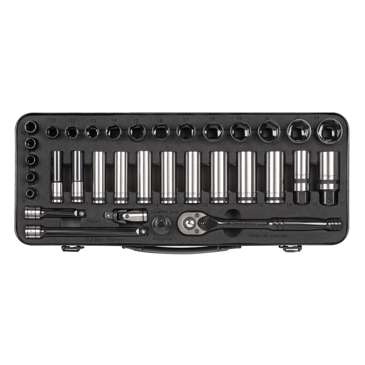 Sealey AK7971 Premier Black Socket Set 3/8"Sq Drive 34pc - additional view 4