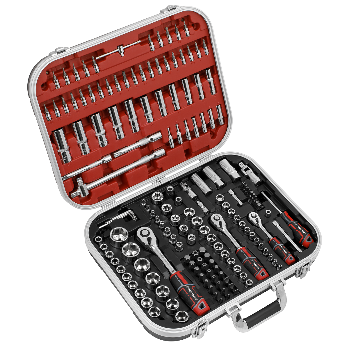 Sealey AK7981 Premier Socket Set 1/4", 3/8" & 1/2"Sq Drive 172pc