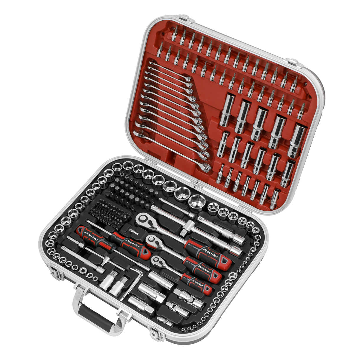 Sealey AK7982 Premier Socket Set 1/4", 3/8" & 1/2"Sq Drive 216pc - additional view 2