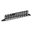 Sealey AK7990 Premier Black Socket Set 1/4"Sq Drive 13pc