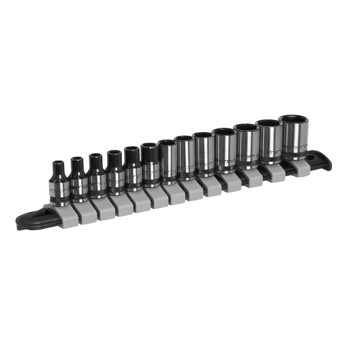 Sealey AK7990 Premier Black Socket Set 1/4"Sq Drive 13pc