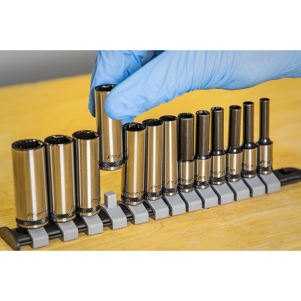Sealey AK7991 Premier Black Deep Socket Set 1/4"Sq Drive 13pc - additional view 5