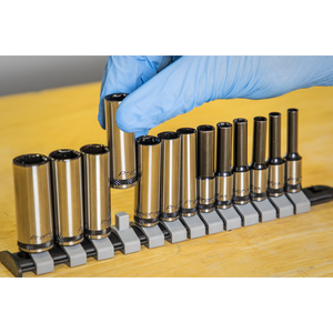 Sealey AK7991 Premier Black Deep Socket Set 1/4"Sq Drive 13pc - additional view 5