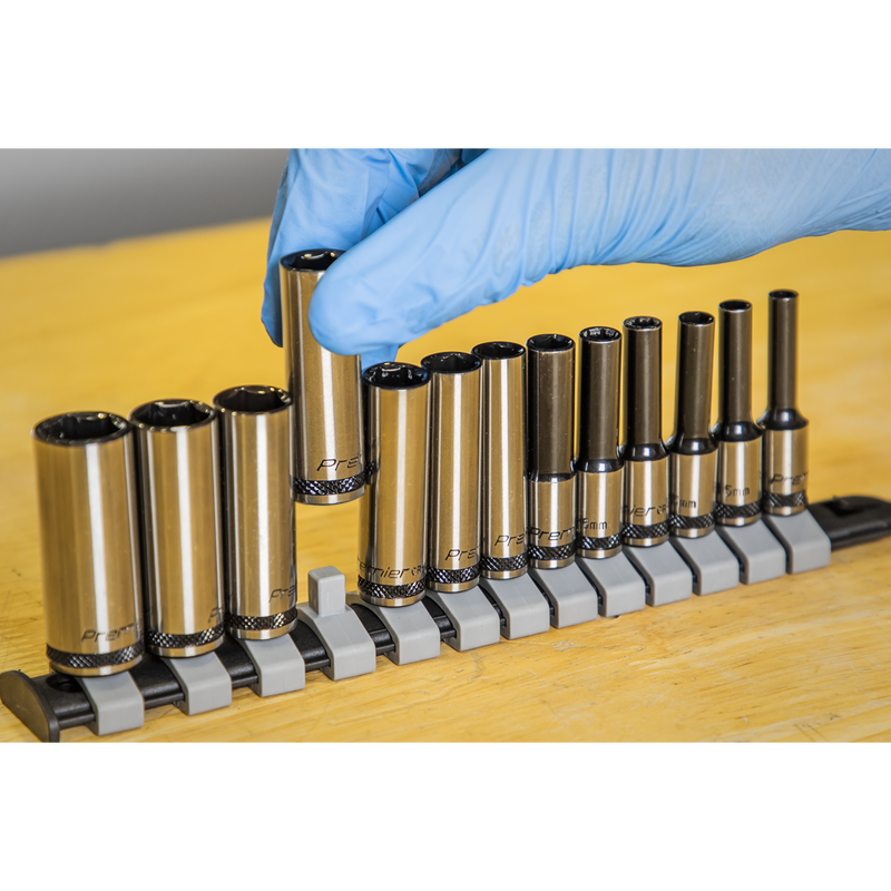 Sealey AK7991 Premier Black Deep Socket Set 1/4"Sq Drive 13pc - additional view 5