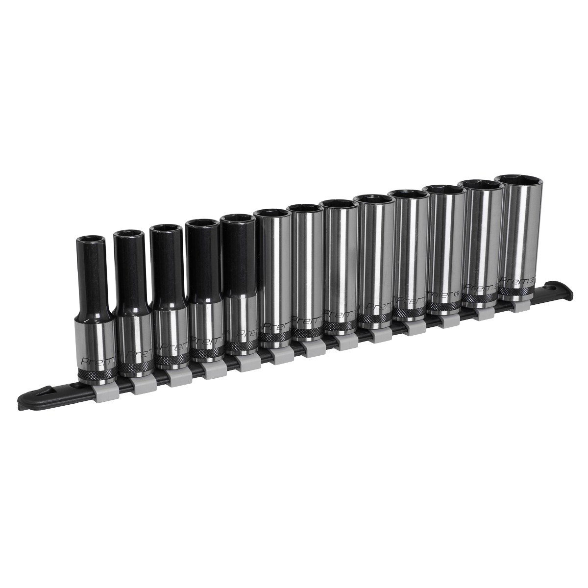 Sealey AK7995 Premier Black Deep Socket Set 1/2"Sq Drive 13pc