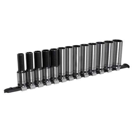 Sealey AK7995 Premier Black Deep Socket Set 1/2"Sq Drive 13pc