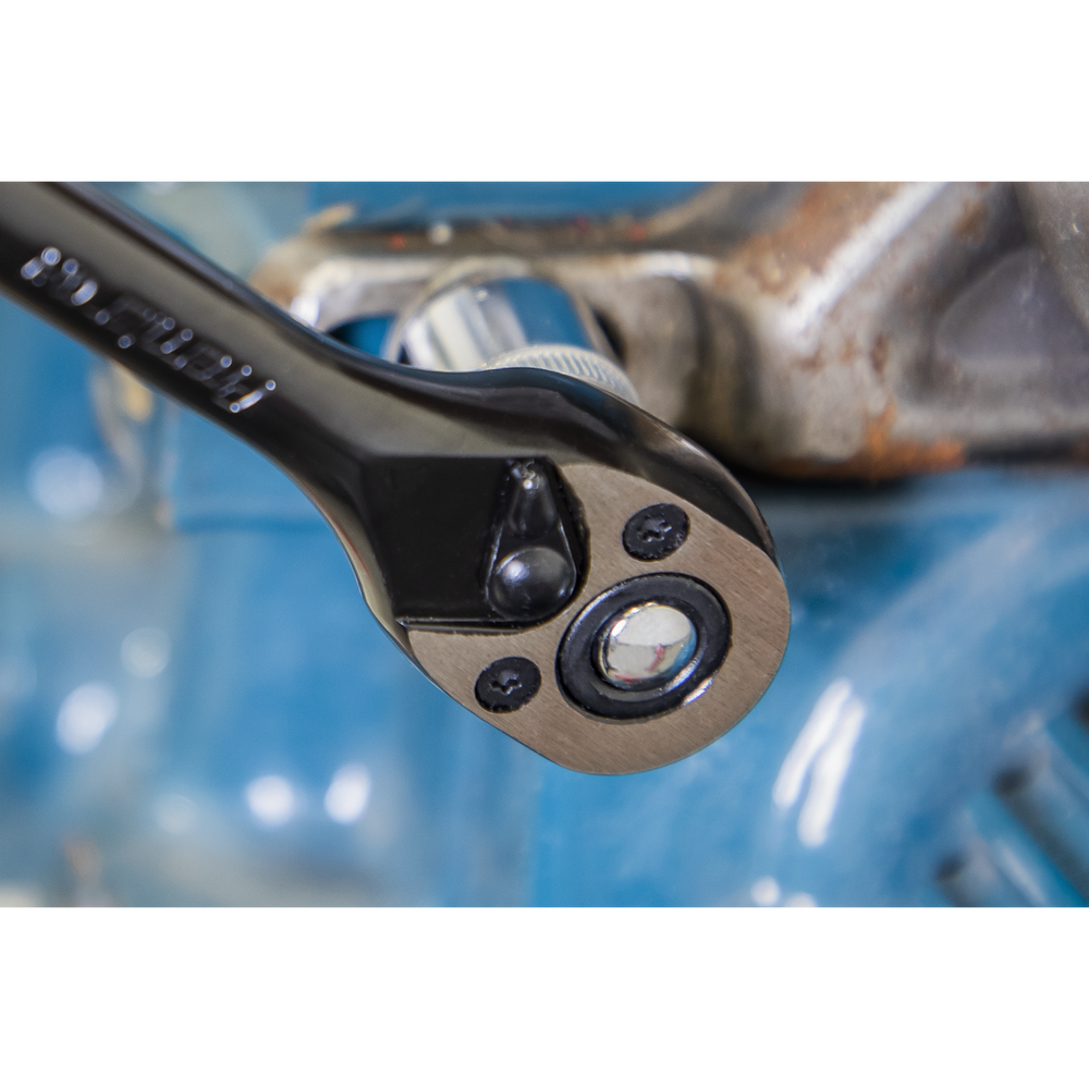 Sealey AK7997 Premier Black Ratchet Wrench 1/4"Sq Drive - additional view 3