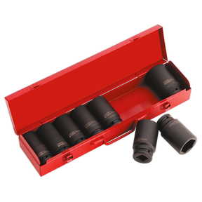 Sealey AK80/9M Premier Deep Impact Socket Set 3/4"Sq Drive 8pc