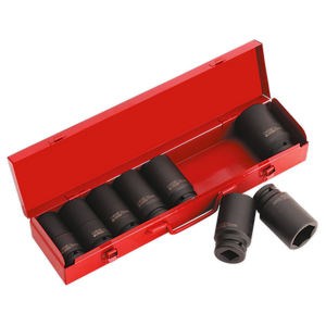 Sealey AK80/9M Premier Deep Impact Socket Set 3/4"Sq Drive 8pc