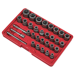 Sealey AK8132 Slim Design Bolt & Nut Extractor Set 32pc - additional view 8
