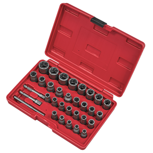 Sealey AK8132 Slim Design Bolt & Nut Extractor Set 32pc - additional view 2