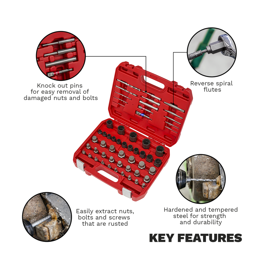 Sealey AK8156 Master Nut, Bolt & Screw Extractor Set 56pc - additional view 8