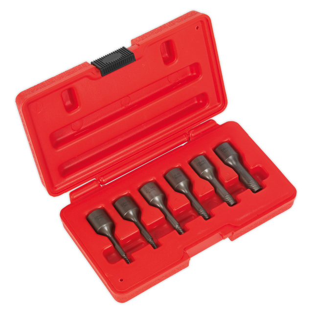 Sealey AK8185 Screw Extractor Set 3/8"Sq Drive 6pc