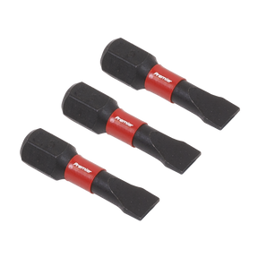 Sealey AK8202 Premier Slotted Impact Power Tool Bits 5.5 x 25mm 3pc