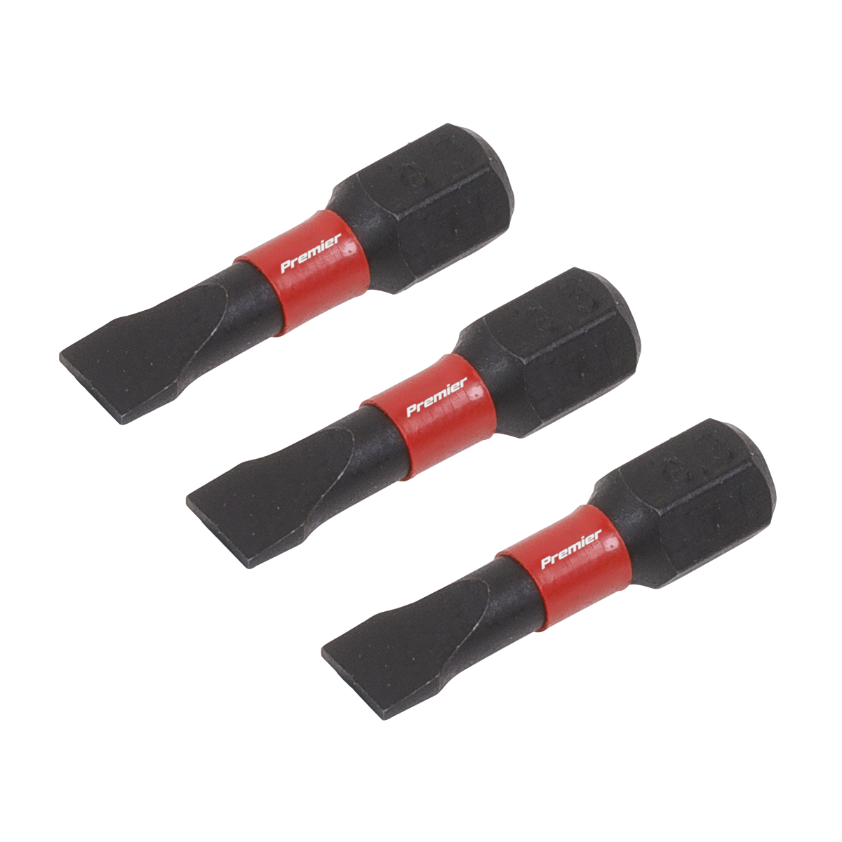 Sealey AK8202 Premier Slotted Impact Power Tool Bits 5.5 x 25mm 3pc - additional view 2