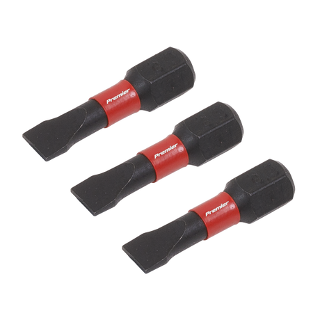 Sealey AK8202 Premier Slotted Impact Power Tool Bits 5.5 x 25mm 3pc - additional view 2