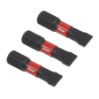 Sealey AK8203 Premier Slotted Impact Power Tool Bits 6.5 x 25mm 3pc