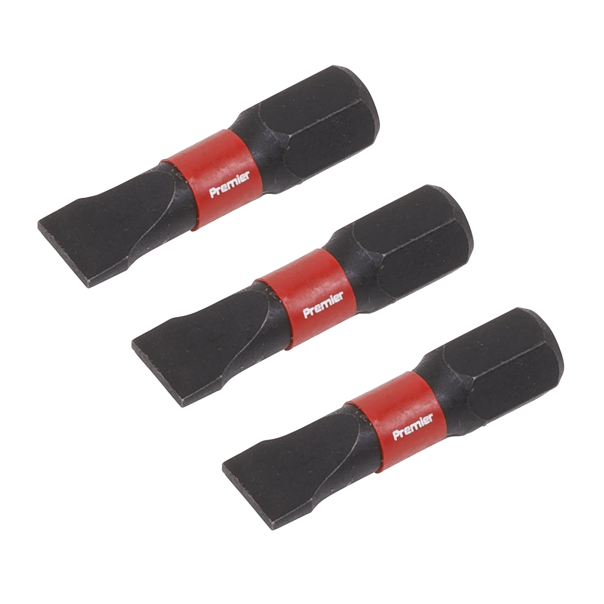 Sealey AK8203 Premier Slotted Impact Power Tool Bits 6.5 x 25mm 3pc - additional view 2
