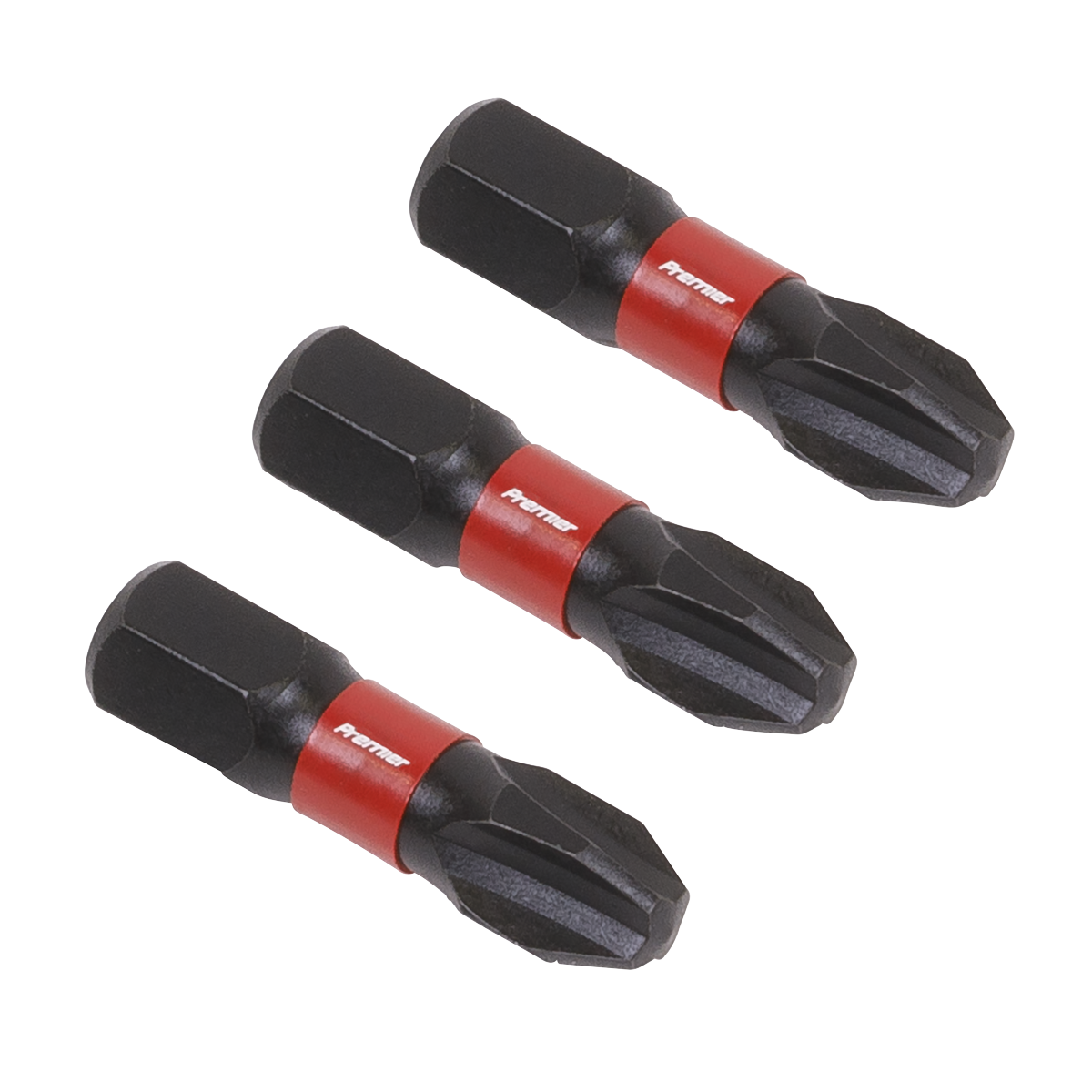 Sealey AK8206 Premier Phillips Impact Power Tool Bits #3 x 25mm 3pc