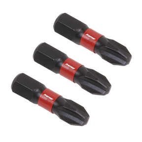 Sealey AK8206 Premier Phillips Impact Power Tool Bits #3 x 25mm 3pc