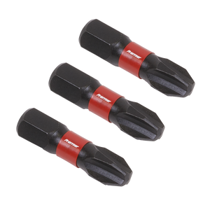 Sealey AK8206 Premier Phillips Impact Power Tool Bits #3 x 25mm 3pc