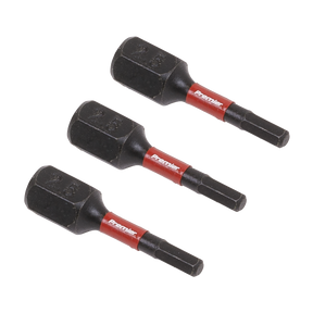 Sealey AK8210 Premier Hex Impact Power Tool Bits 2.5 x 25mm 3pc