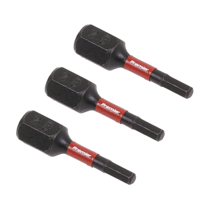 Sealey AK8210 Premier Hex Impact Power Tool Bits 2.5 x 25mm 3pc