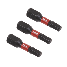 Sealey AK8212 Premier Hex Impact Power Tool Bits 4 x 25mm 3pc