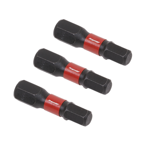 Sealey AK8213 Premier Hex Impact Power Tool Bits 5 x 25mm 3pc