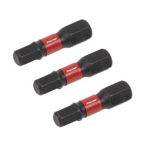 Sealey AK8213 Premier Hex Impact Power Tool Bits 5 x 25mm 3pc - additional view 2