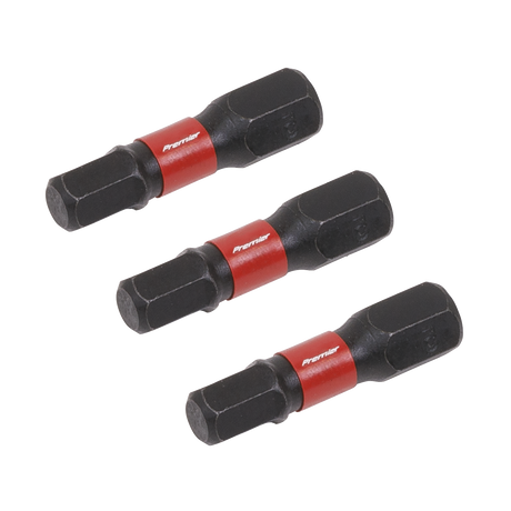 Sealey AK8213 Premier Hex Impact Power Tool Bits 5 x 25mm 3pc - additional view 2