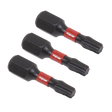 Sealey AK8217 Premier TRX-Star* Impact Power Tool Bits T20 x 25mm 3pc