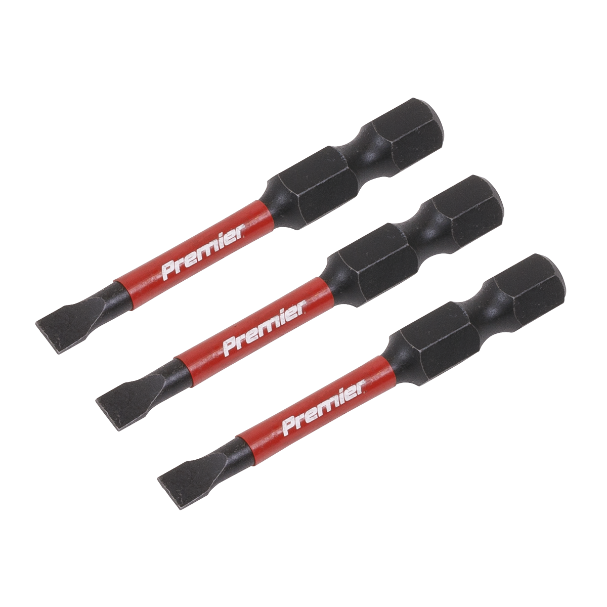 Sealey AK8226 Premier Slotted Impact Power Tool Bits 4.5 x 50mm 3pc - additional view 2