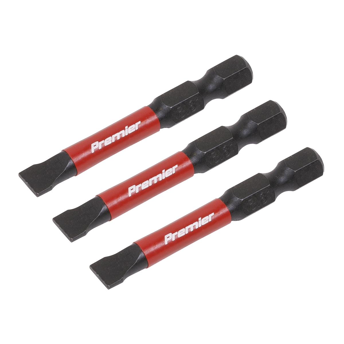 Sealey AK8228 Premier Slotted Impact Power Tool Bits 6.5 x 50mm 3pc - additional view 3