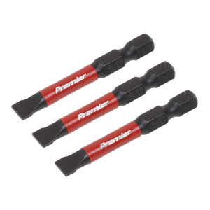 Sealey AK8228 Premier Slotted Impact Power Tool Bits 6.5 x 50mm 3pc - additional view 3