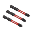 Sealey AK8234 Premier Pozi Impact Power Tool Bits #3 x 50mm 3pc