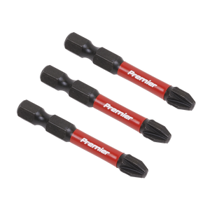 Sealey AK8234 Premier Pozi Impact Power Tool Bits #3 x 50mm 3pc