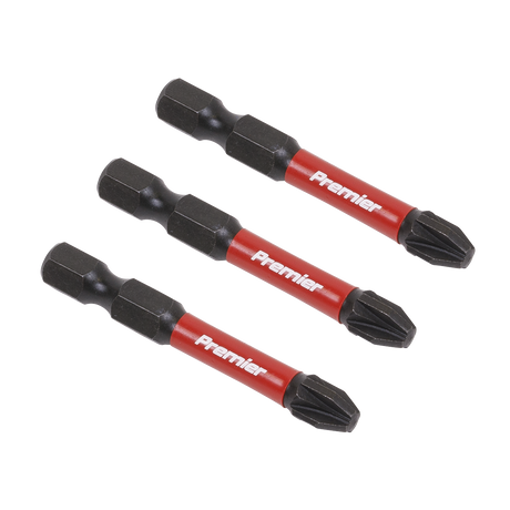 Sealey AK8234 Premier Pozi Impact Power Tool Bits #3 x 50mm 3pc