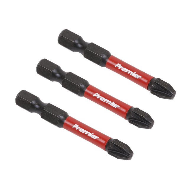 Sealey AK8234 Premier Pozi Impact Power Tool Bits #3 x 50mm 3pc