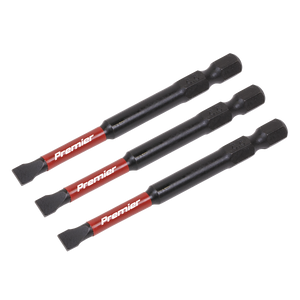 Sealey AK8252 Premier Slotted Impact Power Tool Bits 5.5 x 75mm 3pc - additional view 2